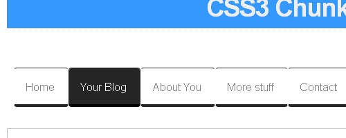 CSS3 Chunky Menu